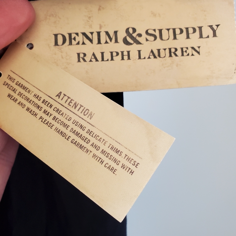 Ralph Lauren denim and supply  cowgirl/festival shirt. Size S/M - Picture 8 of 12